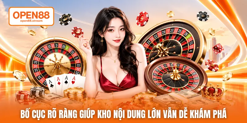 Bố cục rõ ràng giúp kho nội dung lớn vẫn dễ khám phá