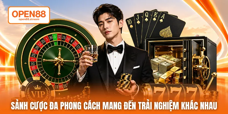 Sảnh cược đa phong cách mang đến trải nghiệm khác nhau